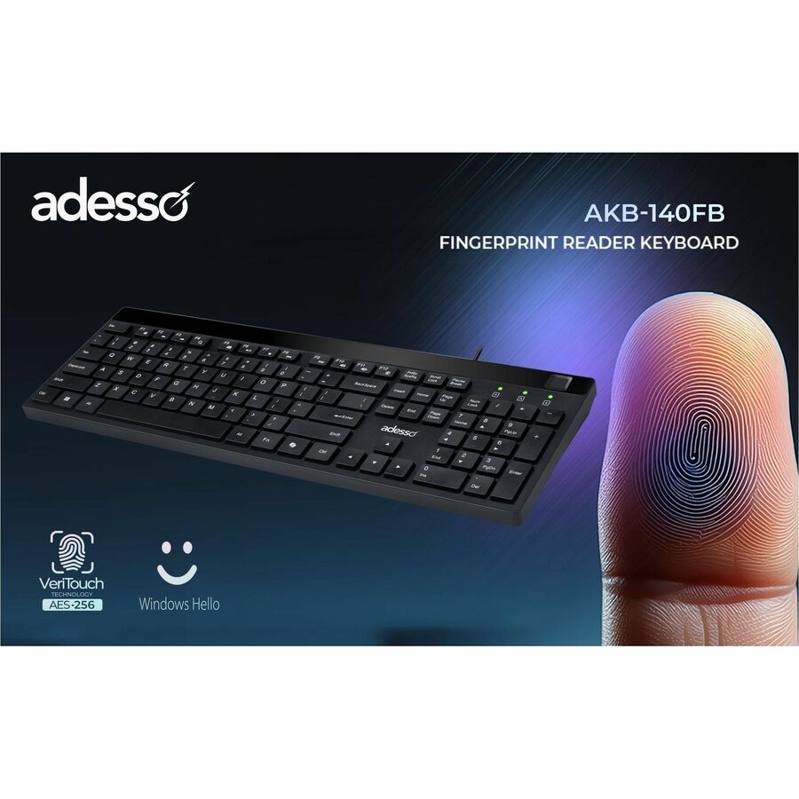 Alternate-Image3 Image for Adesso AKB-140FB Keyboard