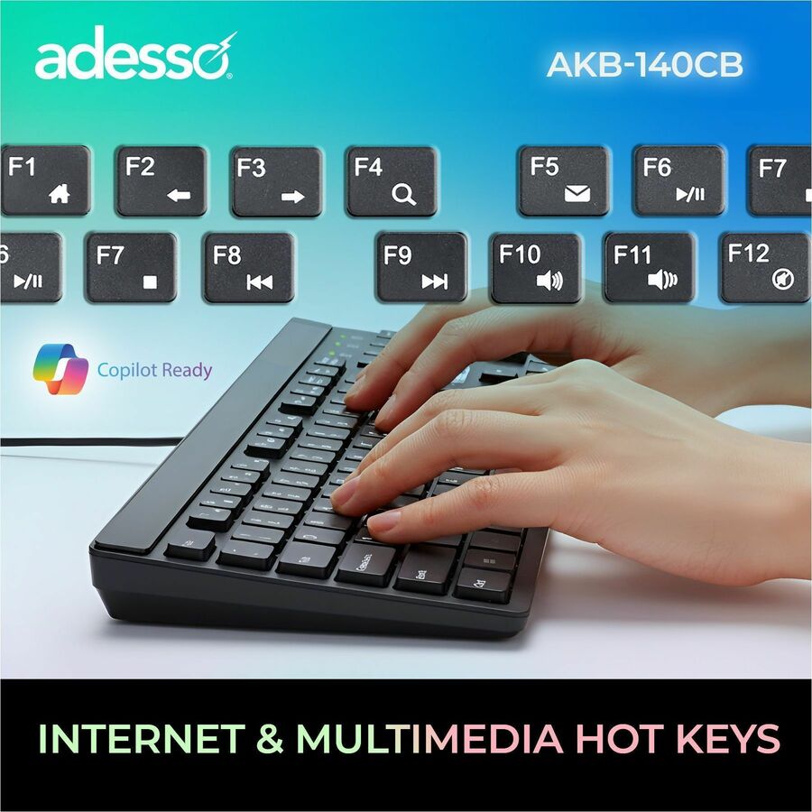 Alternate-Image3 Image for Adesso AKB-140CB Keyboard & Mouse