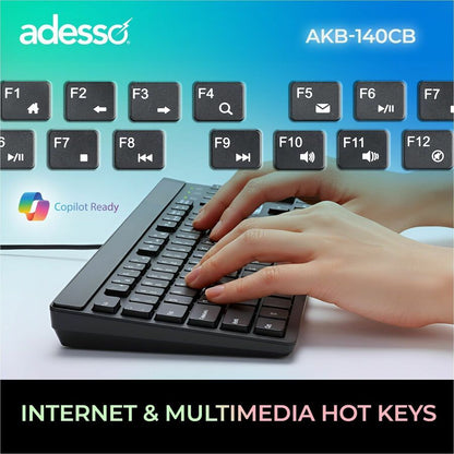 Alternate-Image3 Image for Adesso AKB-140CB Keyboard & Mouse