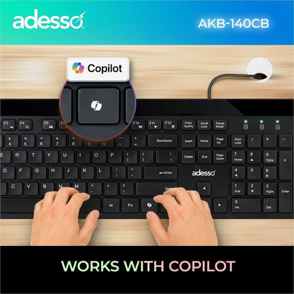 Alternate-Image1 Image for Adesso AKB-140CB Keyboard & Mouse