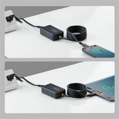 Alternate-Image3 Image for StarTech 65W USB-C Laptop Charger, 5ft (1.5m) Tethered USB-C Cable, Power Adapter Brick for Dell, XPS, HP ProBook, MacBook Pro