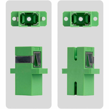Alternate-Image3 Image for StarTech SC to SC Coupler 10 Pack, OS2 Single Mode SC Fiber Optic Coupler with Flange, SC/APC Simplex Adapter