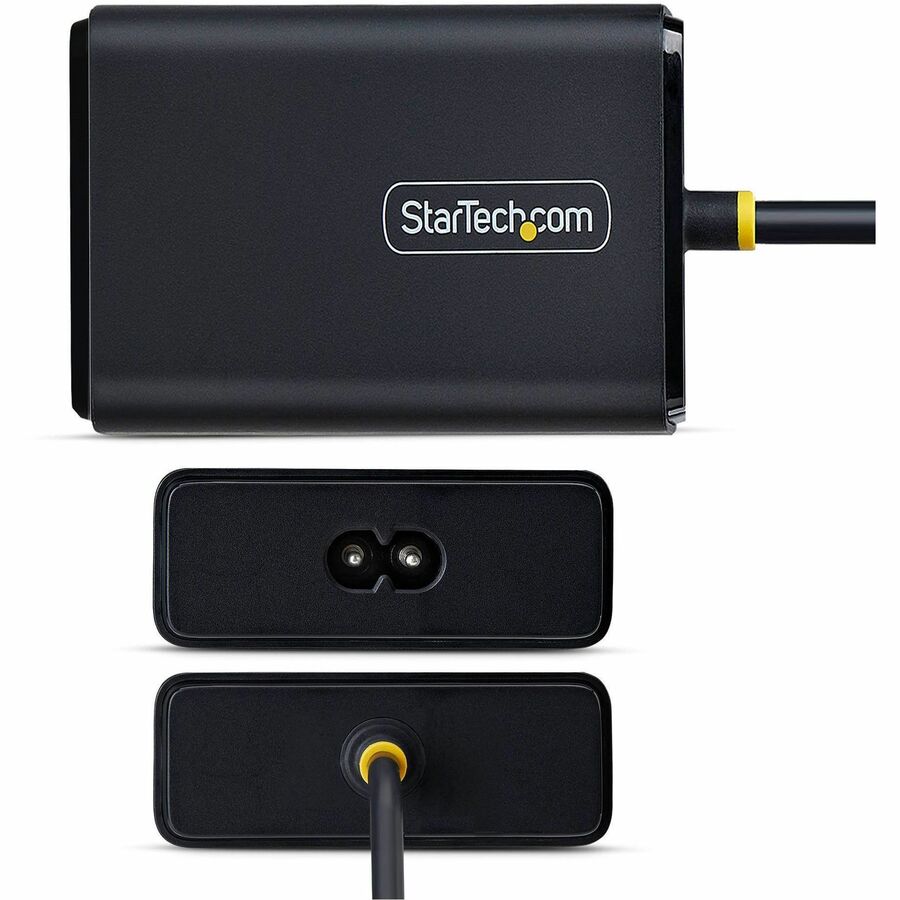 Alternate-Image1 Image for StarTech 100W USB-C Laptop Charger with 5ft (1.5m) Tethered USB-C Cable, Power Adapter Brick for Dell, HP ProBook, MacBook Pro