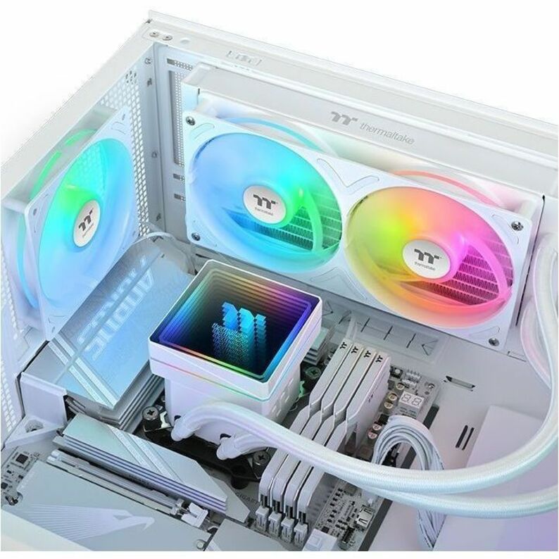 Alternate-Image5 Image for Thermaltake TH240 V3 ARGB Sync Snow Edition Cooling Fan/Radiator/Pump