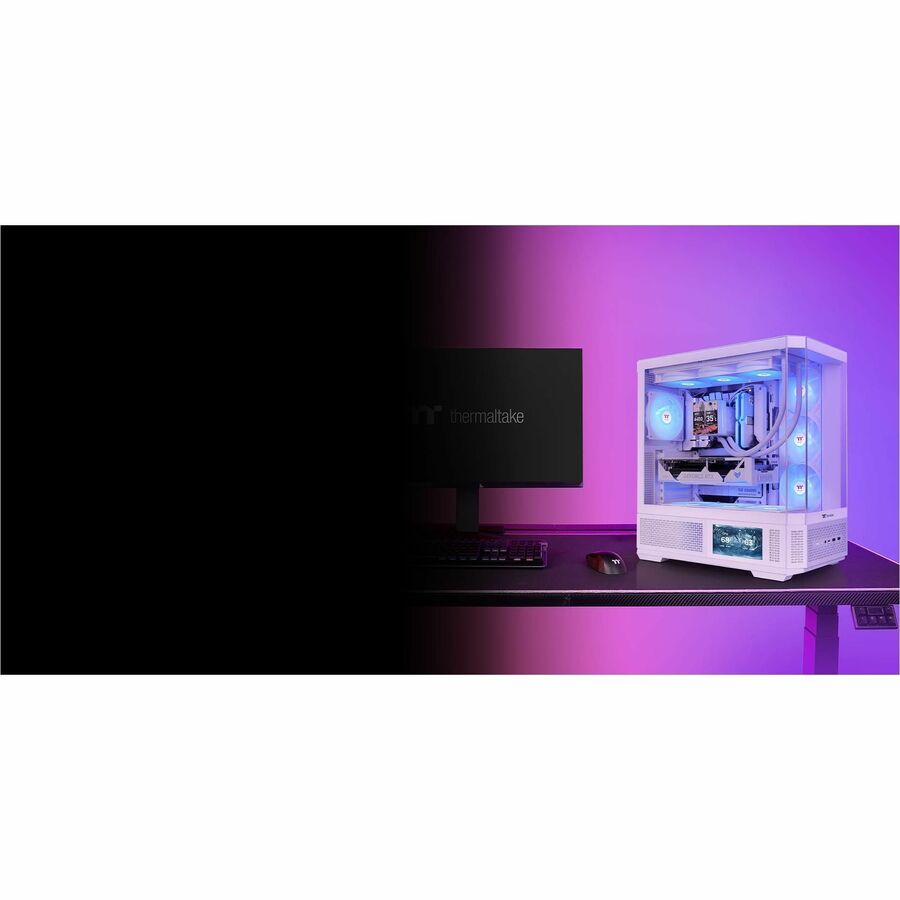 Alternate-Image9 Image for Thermaltake View 370 TG ARGB Snow Mid Tower Chassis