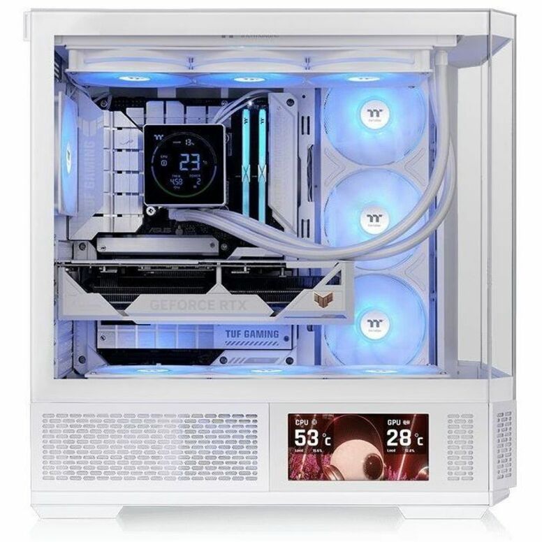 Alternate-Image2 Image for Thermaltake View 370 TG ARGB Snow Mid Tower Chassis