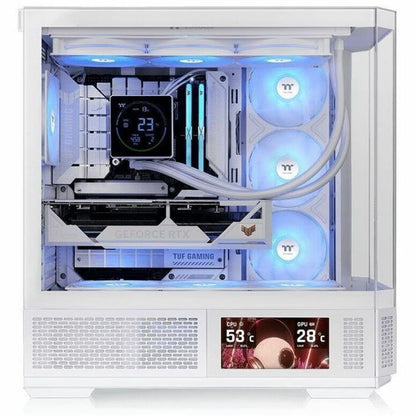Alternate-Image2 Image for Thermaltake View 370 TG ARGB Snow Mid Tower Chassis