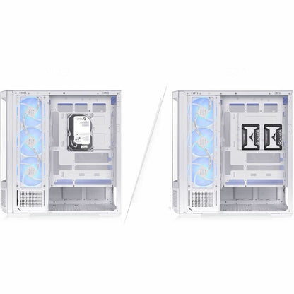 Alternate-Image6 Image for Thermaltake View 370 TG ARGB Snow Mid Tower Chassis