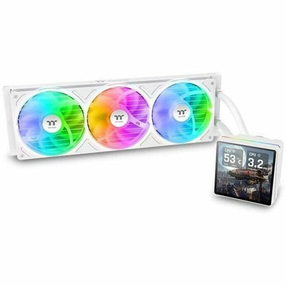 Alternate-Image1 Image for Thermaltake TH360 V3 Ultra ARGB Sync Snow Edition Cooling Fan/Radiator/Water Block/Pump
