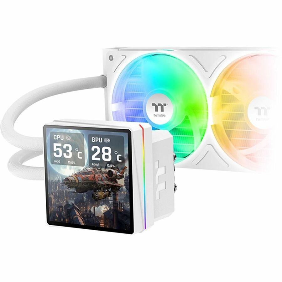 Alternate-Image6 Image for Thermaltake TH360 V3 Ultra ARGB Sync Snow Edition Cooling Fan/Radiator/Water Block/Pump