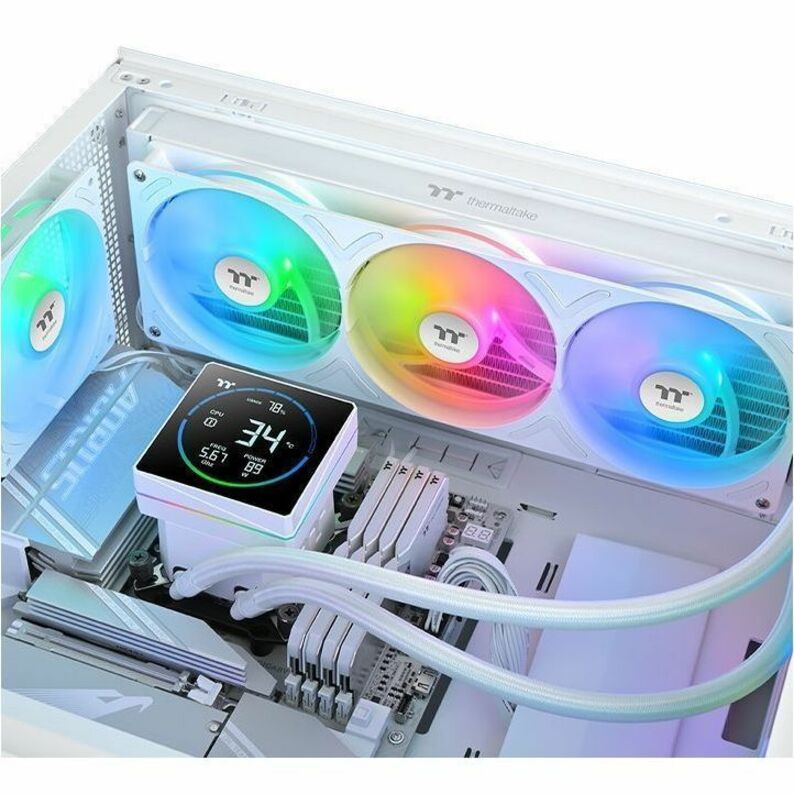 Alternate-Image4 Image for Thermaltake TH360-S V3 ARGB Sync Snow Edition Cooling Fan/Radiator/Water Block/Pump