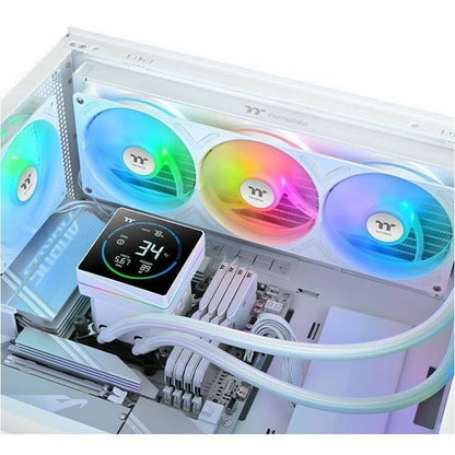 Alternate-Image4 Image for Thermaltake TH360-S V3 ARGB Sync Snow Edition Cooling Fan/Radiator/Water Block/Pump