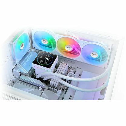Alternate-Image8 Image for Thermaltake TH360-S V3 ARGB Sync Snow Edition Cooling Fan/Radiator/Water Block/Pump