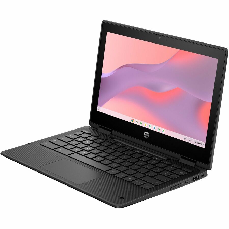 Alternate-Image2 Image for HP Fortis Flip G1m 11.6" Touchscreen Convertible 2 in 1 Chromebook - HD - 60 Hz - Octa-core (ARM Cortex A76 + Cortex A55) - 4 GB - 32 GB Flash Memory - English Keyboard - Jet Black