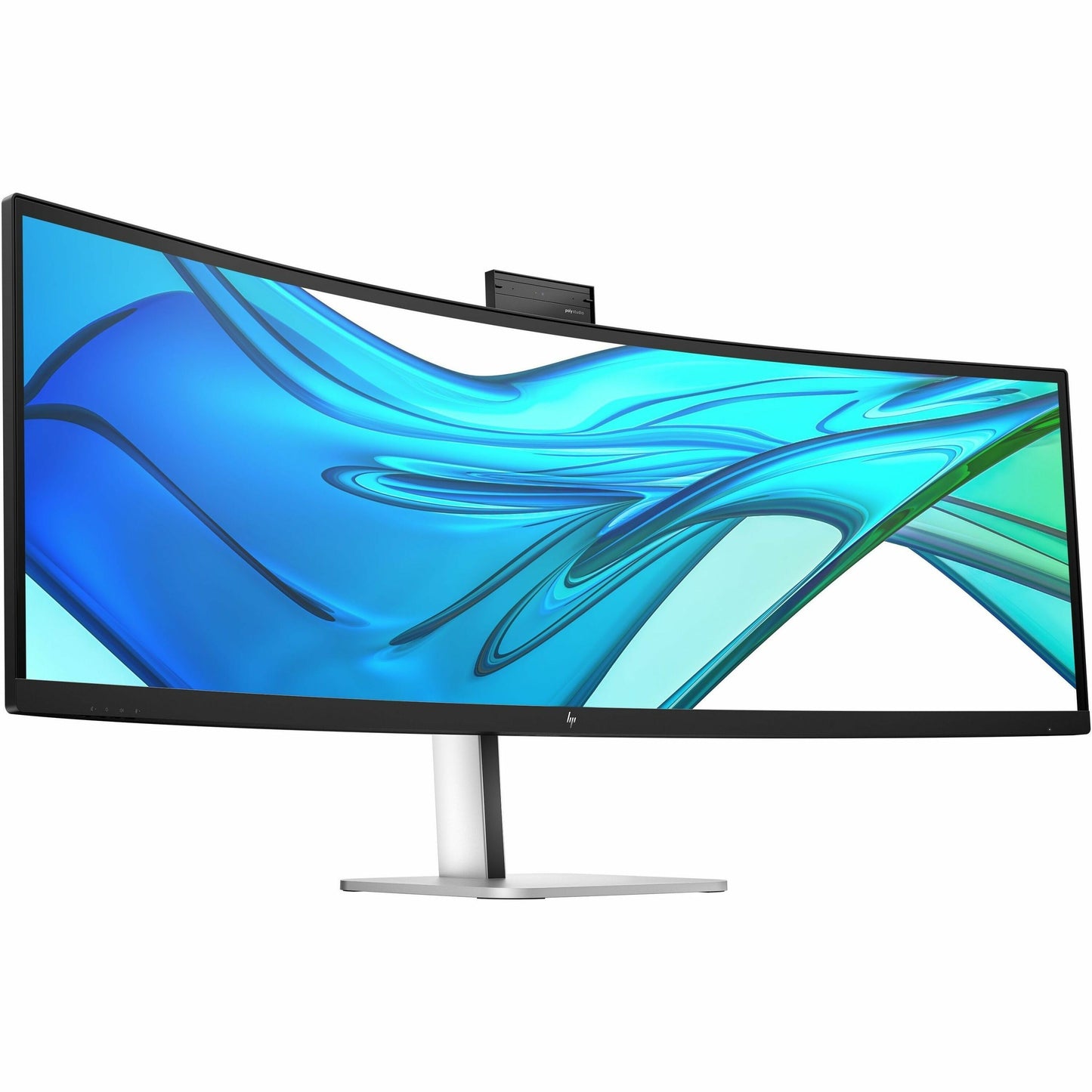 Main Image for HP 549pm 49" Class Webcam Dual Quad HD (DQHD) Curved Screen LED Monitor - 32:9 - Black, Silver