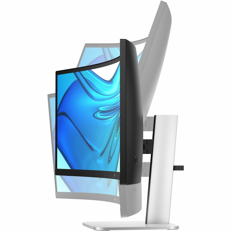 Alternate-Image6 Image for HP 549pm 49" Class Webcam Dual Quad HD (DQHD) Curved Screen LED Monitor - 32:9 - Black, Silver