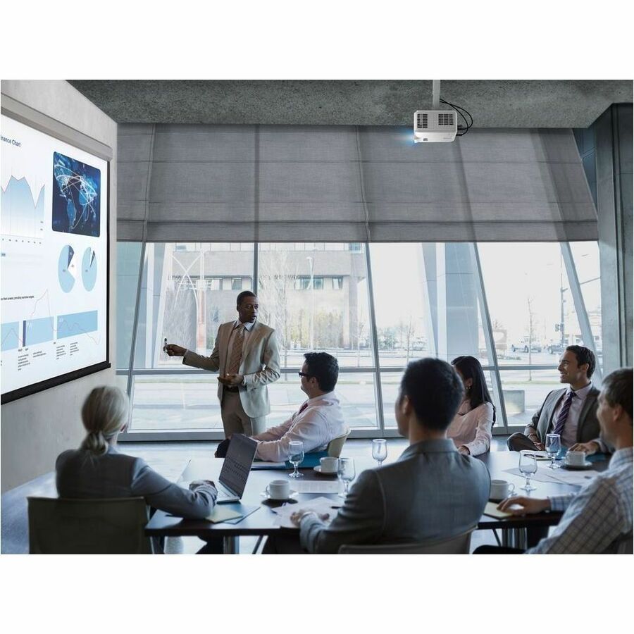 Life-Style Image for ViewSonic LSD400W 4000 Lumens WXGA Laser Projector, Maintenance-Free for Smooth Office Productivity, 1.1x Optical Zoom, H/V Keystone, and 360-Degree Projection for Flexible Setup, Dual HDMI