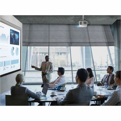 Life-Style Image for ViewSonic LSD400W 4000 Lumens WXGA Laser Projector, Maintenance-Free for Smooth Office Productivity, 1.1x Optical Zoom, H/V Keystone, and 360-Degree Projection for Flexible Setup, Dual HDMI