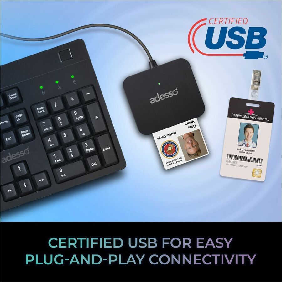 Alternate-Image5 Image for Adesso SCR-400 Smart Card Reader