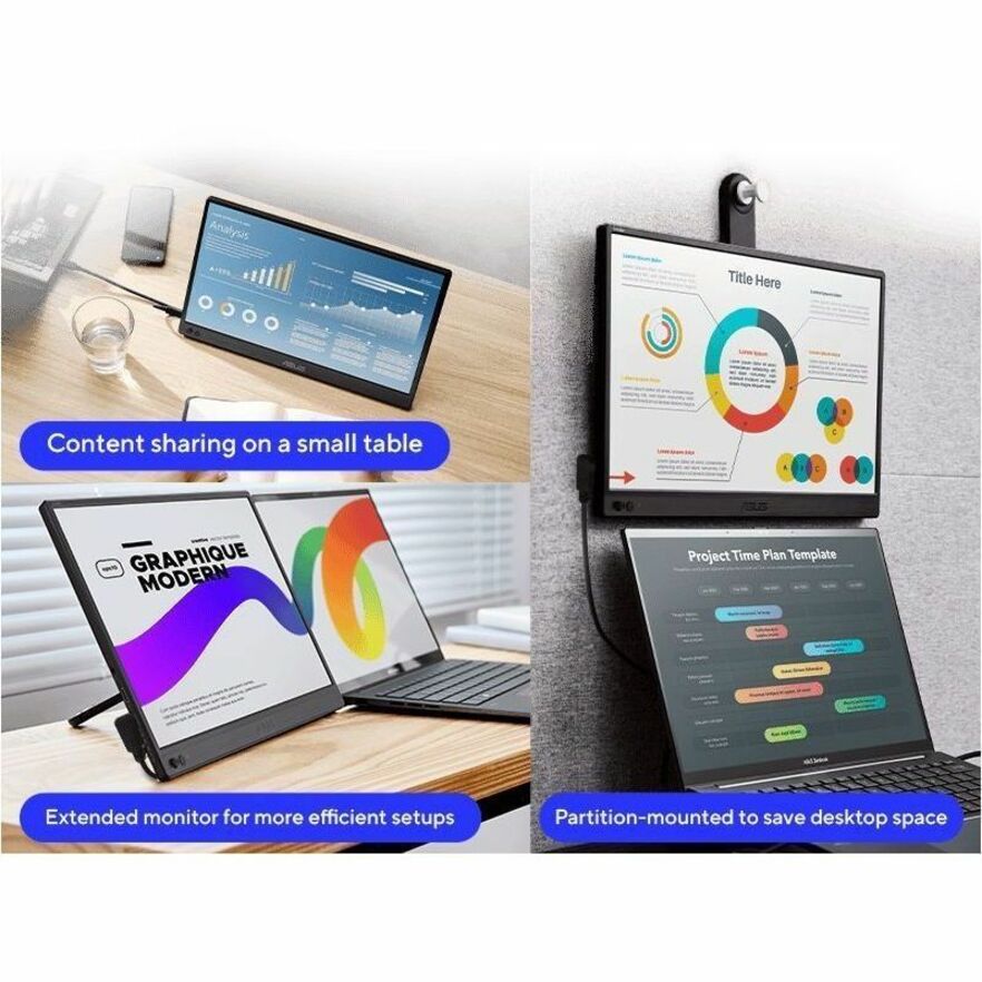 Alternate-Image4 Image for Asus ZenScreen MB169CK-P 16" Class Full HD LED Monitor - 16:9 - Black