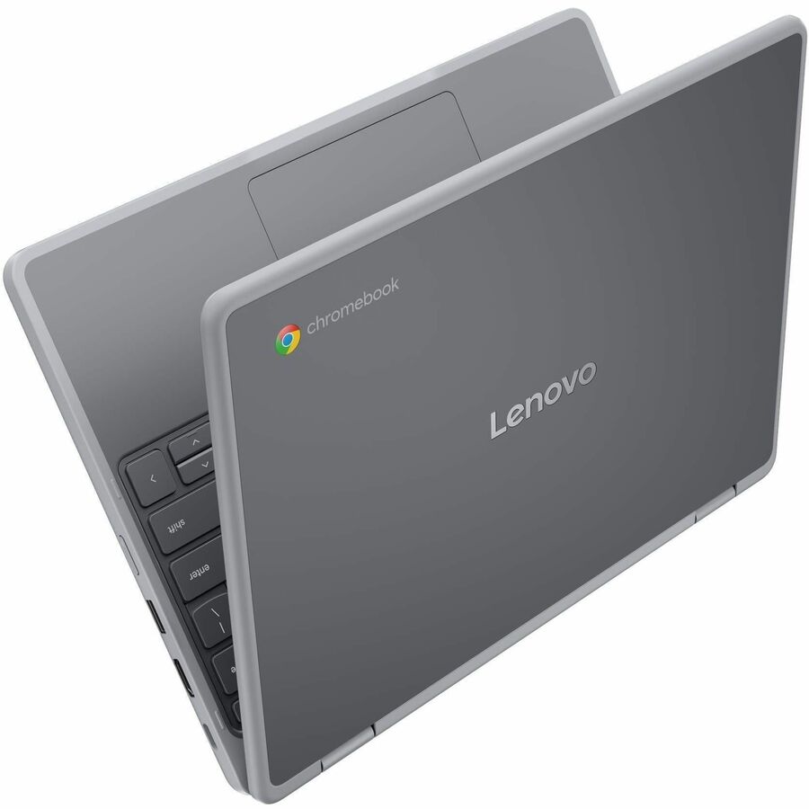 Alternate-Image2 Image for Lenovo Chromebook 500e Gen 5 M89 83TA0002US 11.6" Touchscreen Convertible 2 in 1 Chromebook - HD - 60 Hz - MediaTek - 4 GB - 64 GB Flash Memory - English (US) Keyboard - Luna Gray