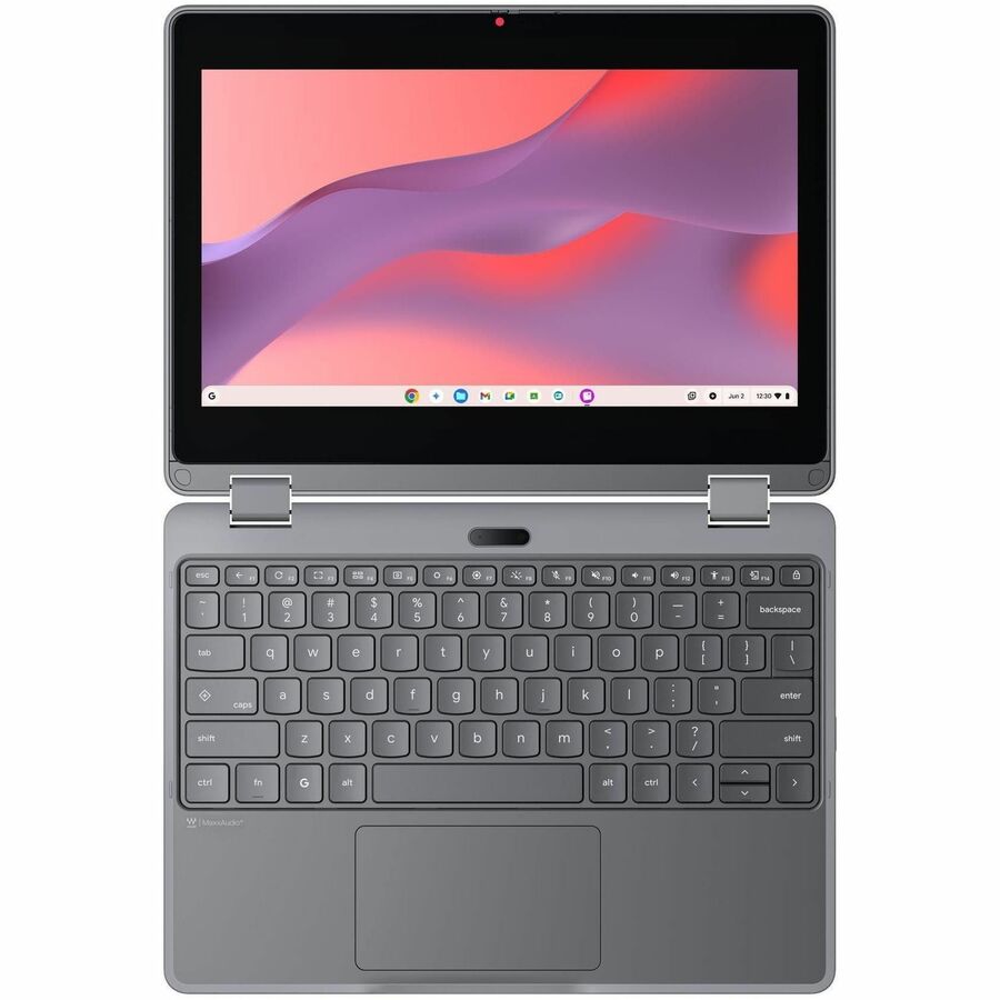 Alternate-Image6 Image for Lenovo Chromebook 500e Gen 5 M89 83TA0005US 12.2" Touchscreen Convertible 2 in 1 Chromebook - WUXGA - 60 Hz - MediaTek - 4 GB - 64 GB Flash Memory - English (US) Keyboard - Luna Gray