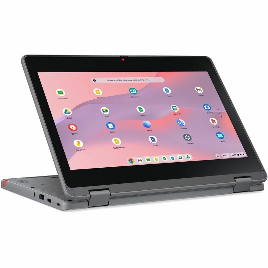 Alternate-Image6 Image for Lenovo Chromebook 500e Gen 5 M89 83TA0004US 12.2" Touchscreen Convertible 2 in 1 Chromebook - WUXGA - MediaTek - 8 GB - 64 GB Flash Memory - English (US) Keyboard - Luna Gray