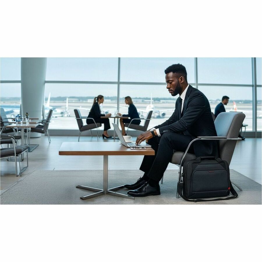 Life-Style Image for Targus Classic EcoSmart CN414GL Carrying Case (Briefcase) for 13" to 14" Notebook - Black - TAA Compliant