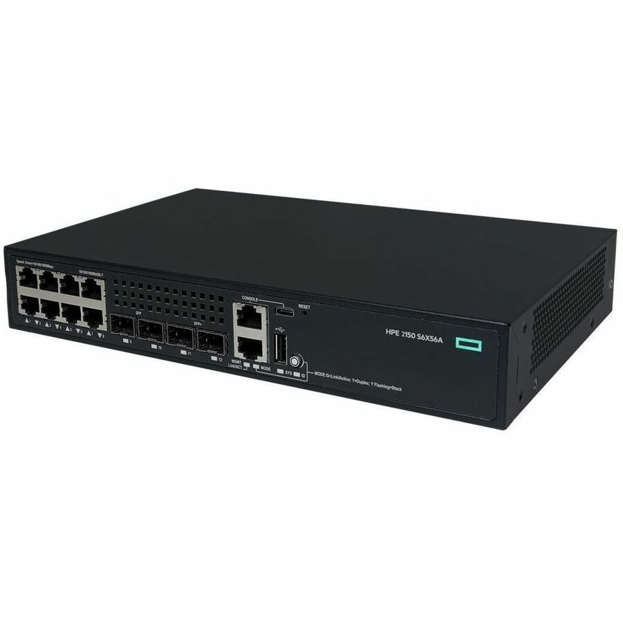 Alternate-Image1 Image for HPE CW 2150 8p 10M/100M/1G 2p SFP 1G 2p SFP+ 1G/10G Switch