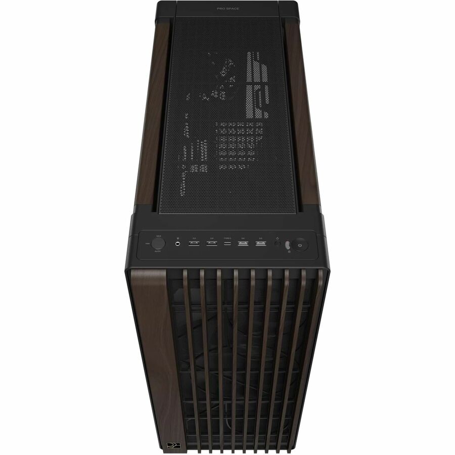 Top Image for Asus ProArt PA602 Wood Edition Modern Black - Tempered Glass Panel