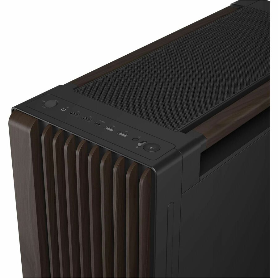 Alternate-Image6 Image for Asus ProArt PA602 Wood Edition Modern Black - Tempered Glass Panel