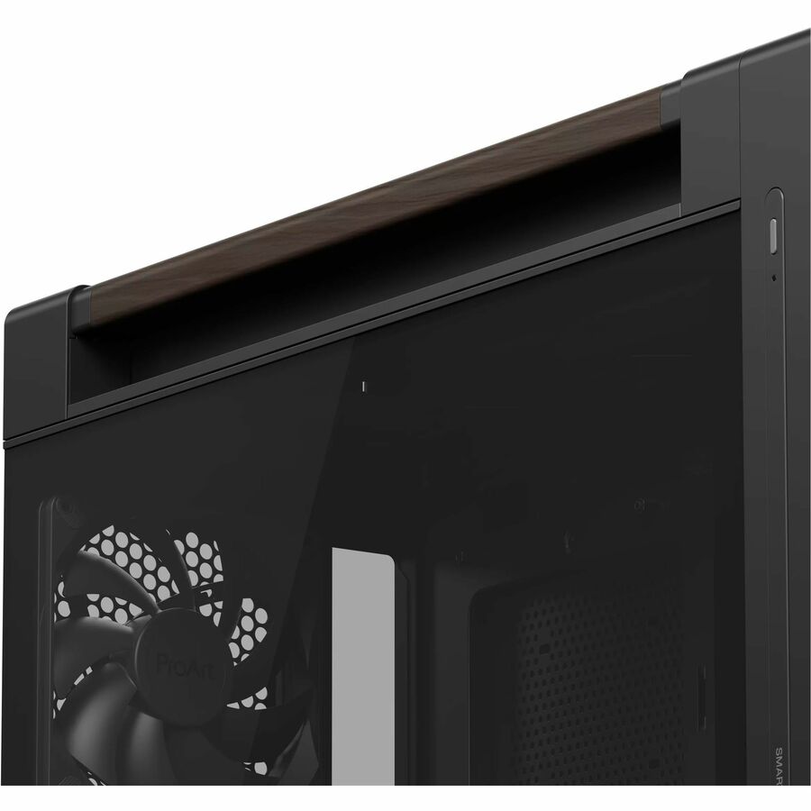 Alternate-Image9 Image for Asus ProArt PA602 Wood Edition Modern Black - Tempered Glass Panel
