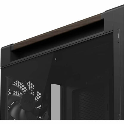 Alternate-Image9 Image for Asus ProArt PA602 Wood Edition Modern Black - Tempered Glass Panel