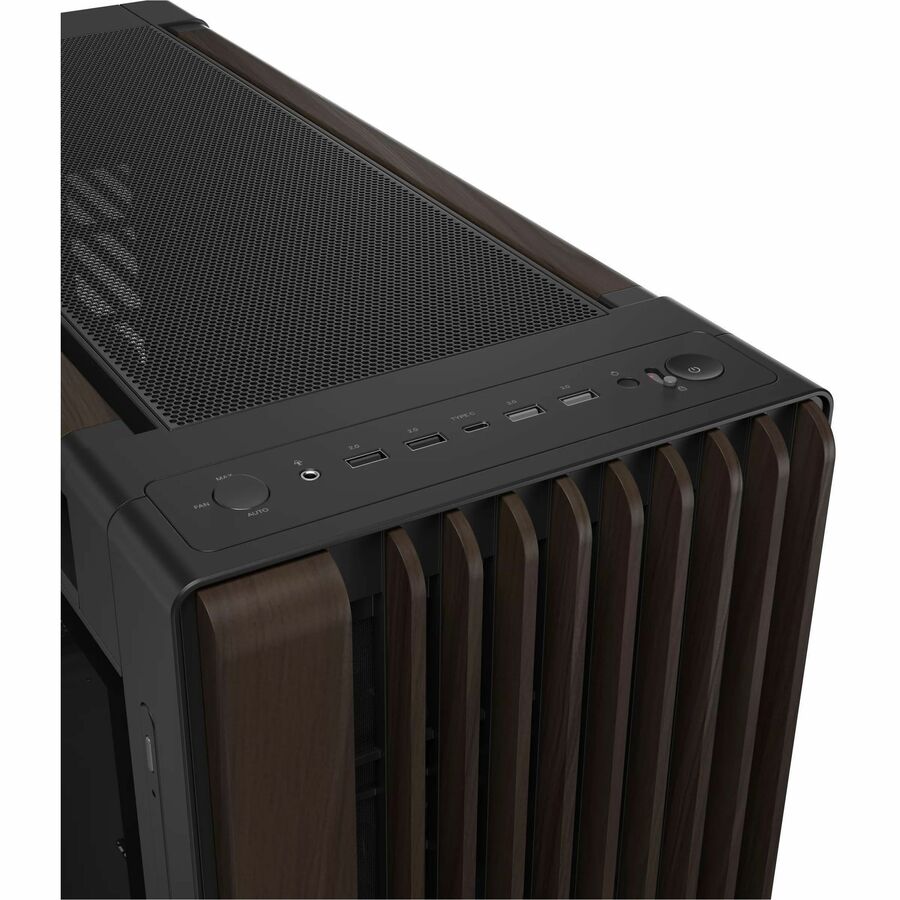 Alternate-Image4 Image for Asus ProArt PA602 Wood Edition Modern Black - Tempered Glass Panel