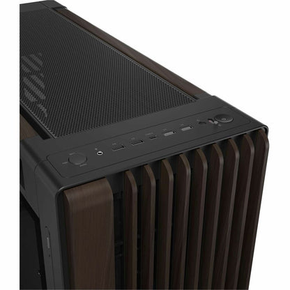 Alternate-Image4 Image for Asus ProArt PA602 Wood Edition Modern Black - Tempered Glass Panel