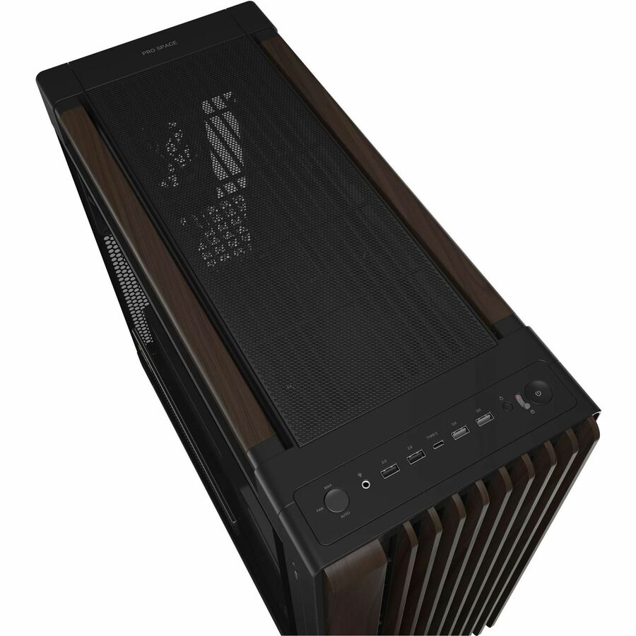 Alternate-Image3 Image for Asus ProArt PA602 Wood Edition Modern Black - Tempered Glass Panel