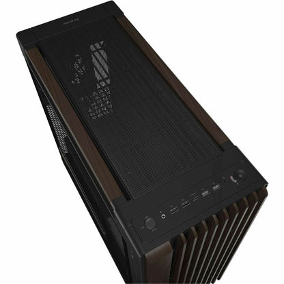 Alternate-Image3 Image for Asus ProArt PA602 Wood Edition Modern Black - Tempered Glass Panel
