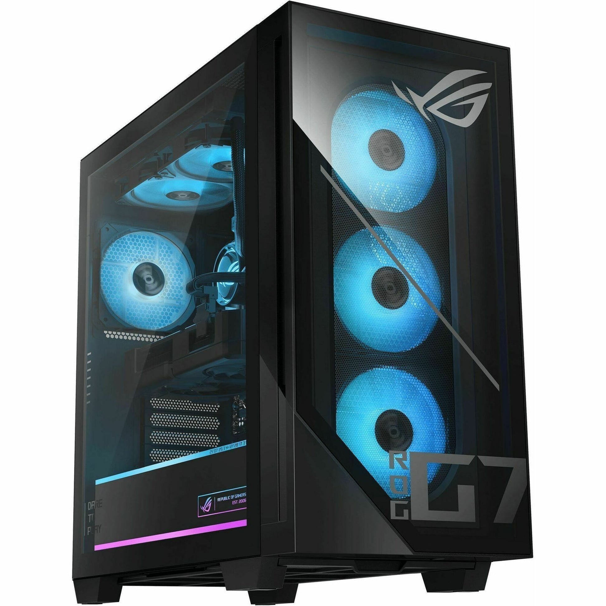 Main Image for Asus ROG GM700 GM700TZ-PB564 Gaming Desktop Computer - AMD Ryzen 5 8400F - 16 GB - 1 TB PCI Express NVMe 4.0 SSD - Black