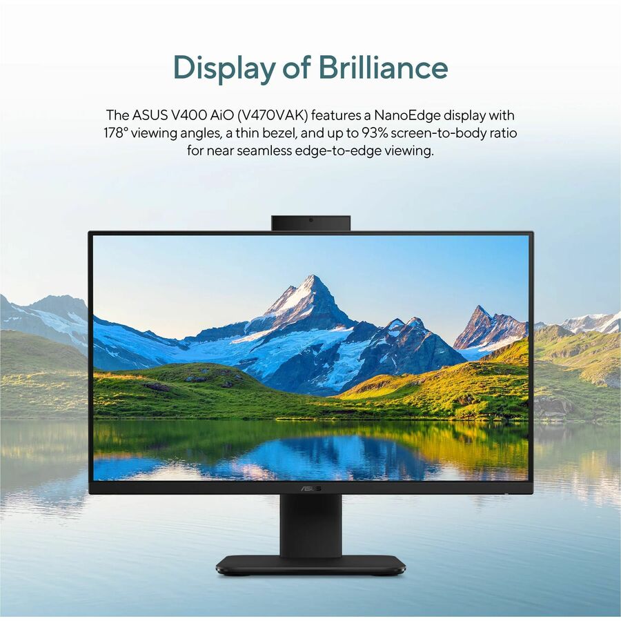 Alternate-Image9 Image for Asus V400 V470VA-DS504T All-in-One Computer - Intel Core i5 13th Gen i5-13420H - 16 GB - 1 TB PCI Express NVMe 4.0 SSD - 27" Full HD Touchscreen - Desktop - Black