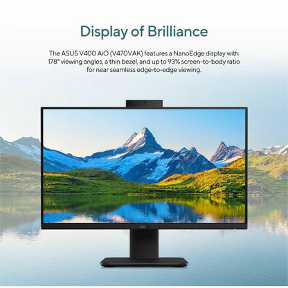 Alternate-Image9 Image for Asus V400 V470VA-DS504T All-in-One Computer - Intel Core i5 13th Gen i5-13420H - 16 GB - 1 TB PCI Express NVMe 4.0 SSD - 27" Full HD Touchscreen - Desktop - Black