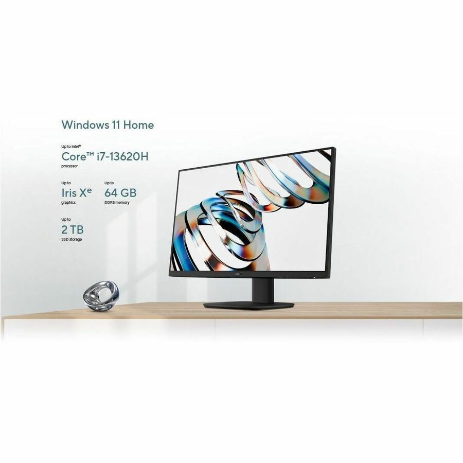 Alternate-Image2 Image for Asus V400 V470VA-DS504T All-in-One Computer - Intel Core i5 13th Gen i5-13420H - 16 GB - 1 TB PCI Express NVMe 4.0 SSD - 27" Full HD Touchscreen - Desktop - Black