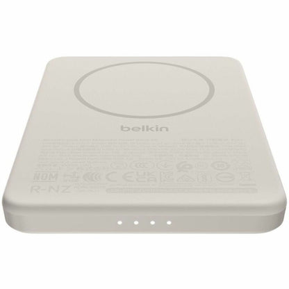 Alternate-Image2 Image for Belkin BoostCharge Slim Magnetic Power Bank 5K, Sand