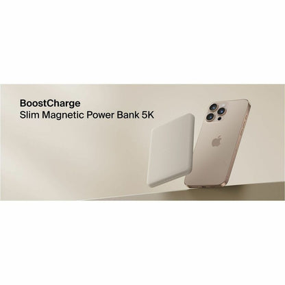 Alternate-Image5 Image for Belkin BoostCharge Slim Magnetic Power Bank 5K, Sand