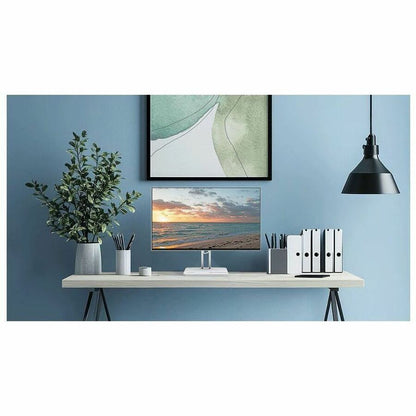 Life-Style Image for Lenovo L24-4C 24" Class Full HD LED Monitor - 16:9 - Cloud Gray