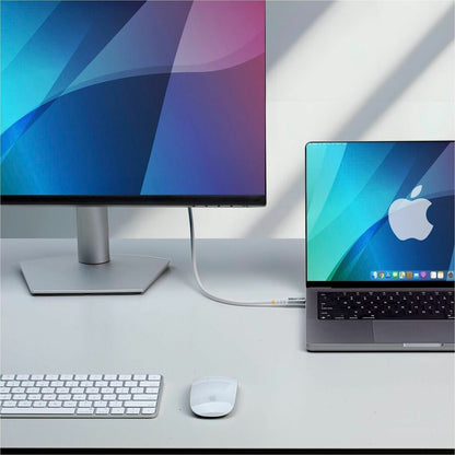 Alternate-Image6 Image for StarTech 10ft (3m) USB4 Cable, 20Gbps, USB-IF Certified USB-C Cable, 60W, 4K120Hz DP 2.1, TPE Jacket, White USB-C Cord