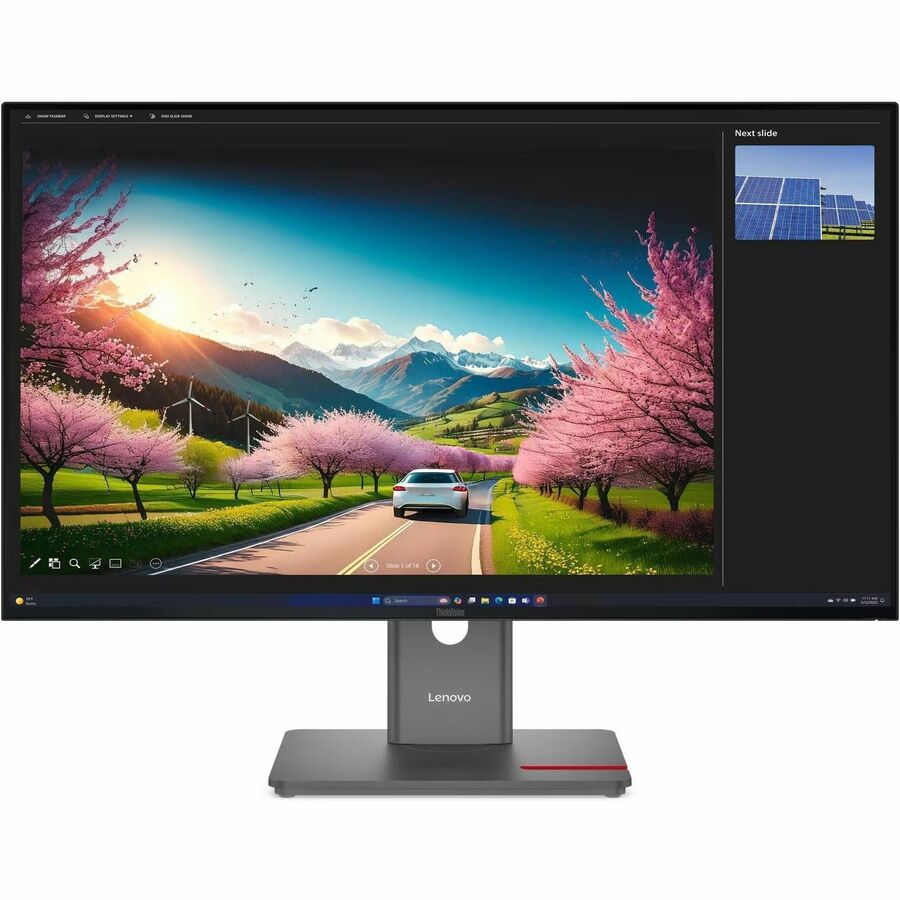 Front Image for Lenovo ThinkVision P32UD-40 32" Class 4K UHD LED Monitor - 16:9 - Raven Black