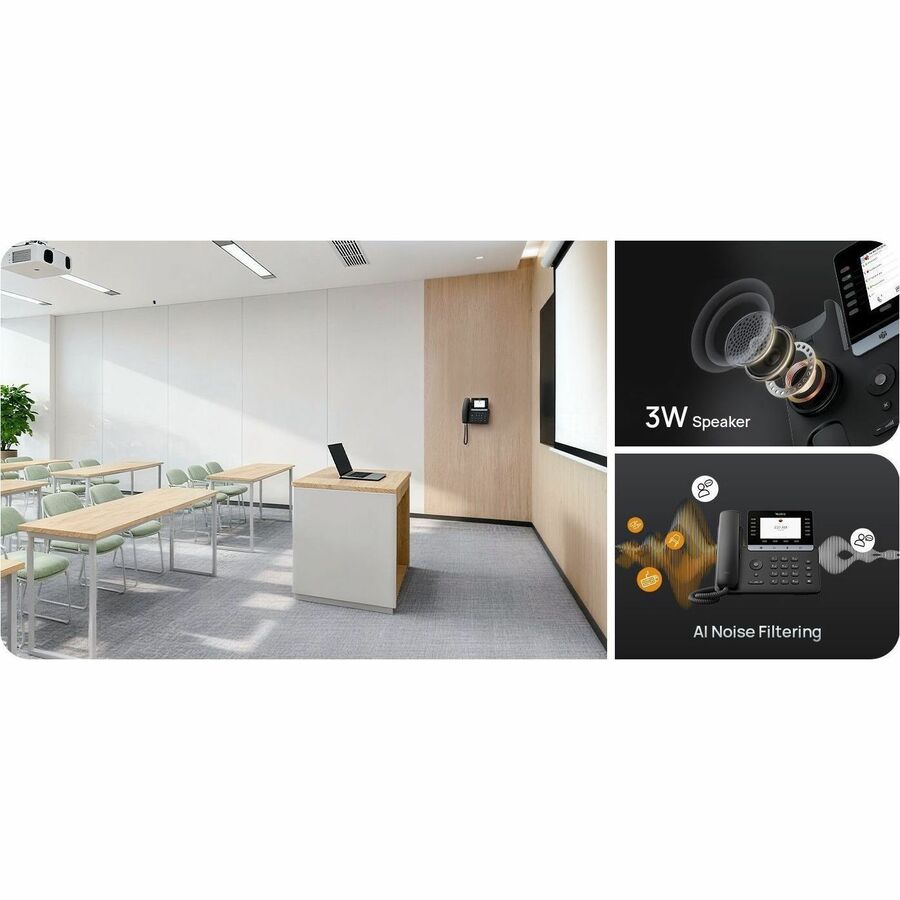 Alternate-Image3 Image for Yealink MP55 E2 Teams IP Phone - Corded - Corded/Cordless - Wi-Fi, Bluetooth - Stand Mountable, Desktop - Classic Gray