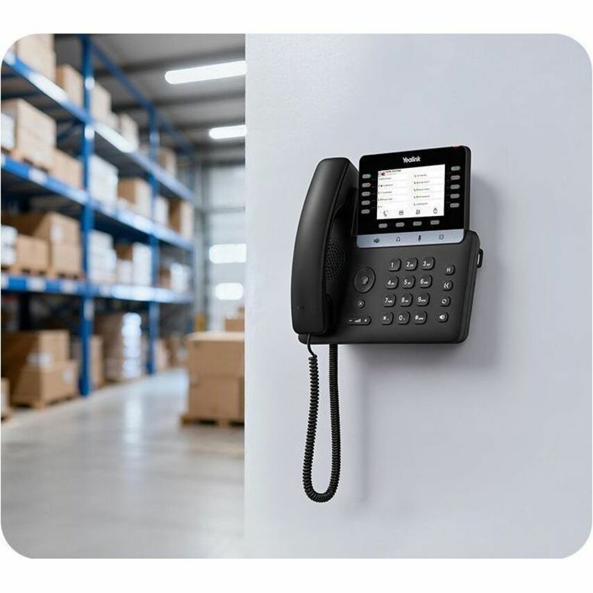 Alternate-Image1 Image for Yealink MP55 E2 Teams IP Phone - Corded - Corded/Cordless - Wi-Fi, Bluetooth - Stand Mountable, Desktop - Classic Gray