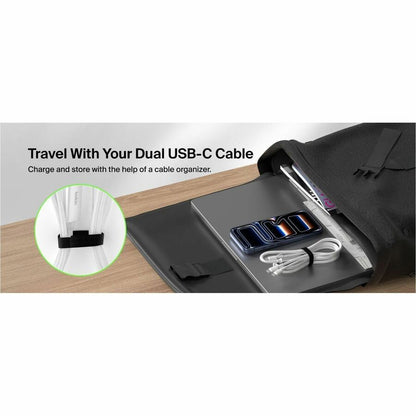 Alternate-Image5 Image for Belkin BoostCharge Pro Braided USB-C to Dual USB-C Cable 140W, White, 5ft/1.5m