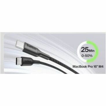 Alternate-Image6 Image for Belkin BoostCharge Pro Braided USB-C to Dual USB-C Cable 140W, Black, 5ft/1.5m